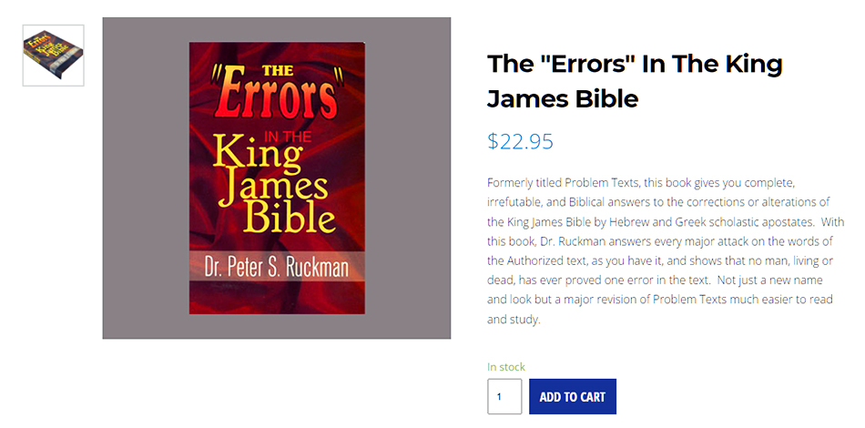 errors-in-king-james-bible-peter-ruckman-bible-baptist-saint-augustine-florida-christian-books