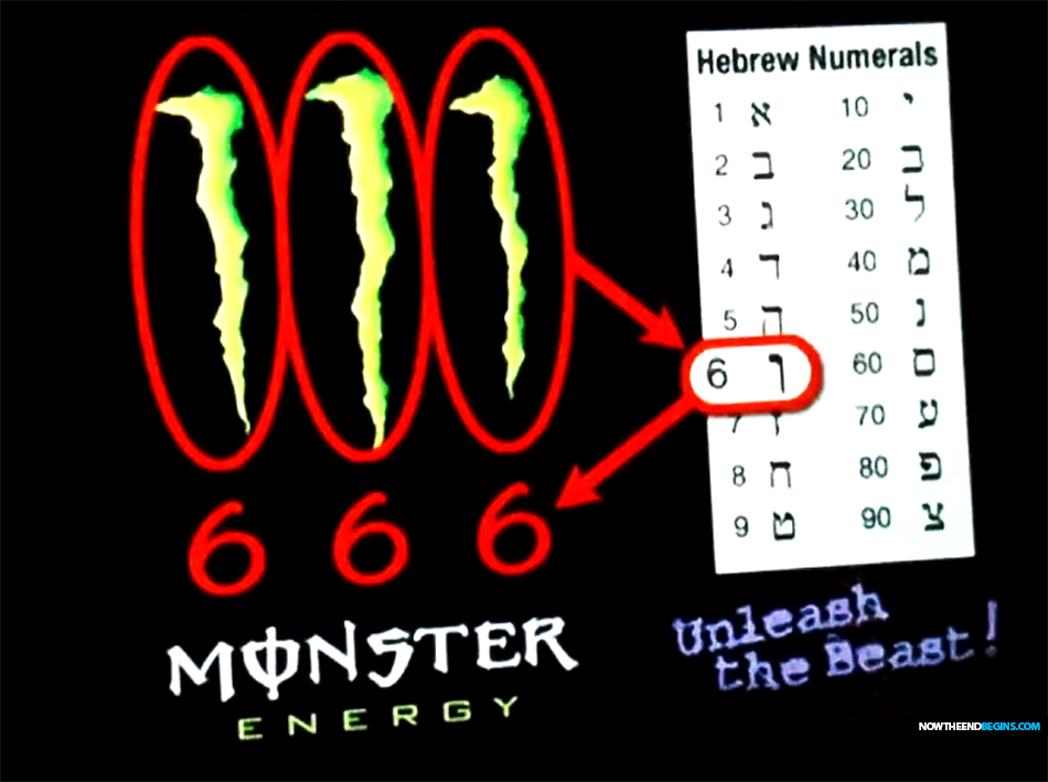 monster-energy-drink-beast-unleashed-666-satanism-end-times-satan-last-days-hebrew-number-6