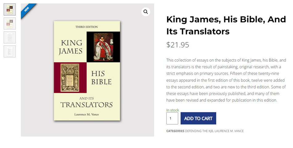 king-james-his-bible-its-translators-laurence-vance-nteb-christian-bookstore-saint-augustine-fl-32095-geoffrey-grider