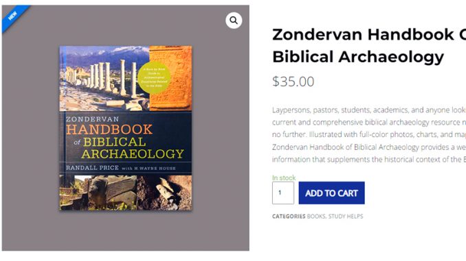 Zondervan-Handbook-Of-Biblical-Archaeology-NTEB-Christian-Bookstore-Saint-Augustine-Florida-32095