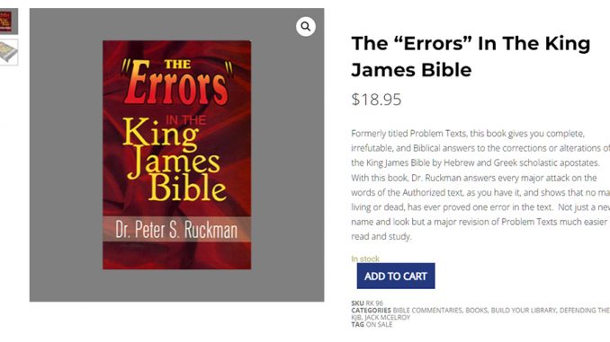 errors-in-the-king-james-bible-peter-ruckman-nteb-rightly-dividing-studies-in-Gods-preserved-word-palestine-palestina-1